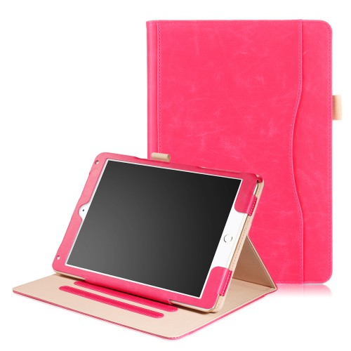 iPad 10.2 (2019 / 2020 / 2021) / iPad Air 3 10.5 (2019) / iPad Pro 10.5 (2017) leren case / hoes roze incl. standaard met 3 standen