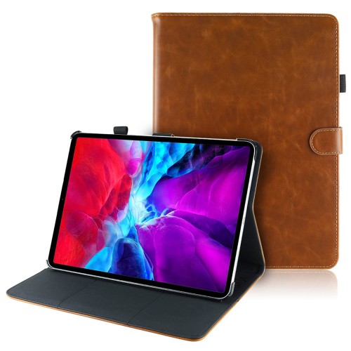 iPad Pro 12.9 (2020 / 2021 / 2022) leren hoes / case bruin