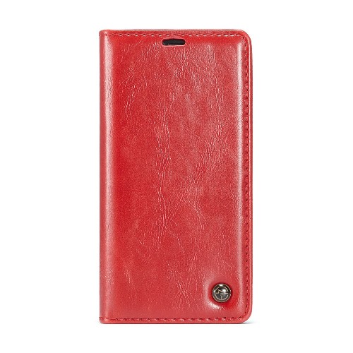 iPhone XS Max rustiek leren boekhoesje rood