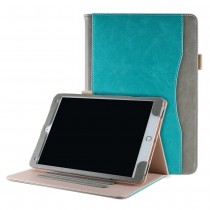 iPad 10.2 (2019 / 2020 / 2021) / Air 3 10.5 (2019) / Pro 10.5 (2017) leren hoes - incl. standaard met 3 standen - Zee Groen Grijs
