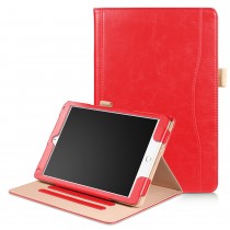 iPad Air 1 / Air 2 / 9.7 (2017) leren case / hoes rood incl. standaard met 3 standen