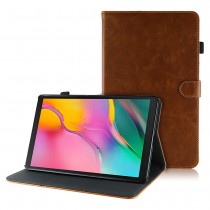 Samsung Galaxy Tab A 10.1 (2019) leren hoes / case bruin