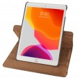 360 graden draaibare iPad 10.2 (2019 / 2020 / 2021) case met 2 standen bruin