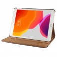 360 graden draaibare iPad 10.2 (2019 / 2020 / 2021) case met 2 standen bruin