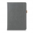 iPad 10.2 (2019 / 2020 / 2021) / iPad Air 3 10.5 (2019) / iPad Pro 10.5 (2017) leren case / hoes grijs incl. standaard met 3 standen