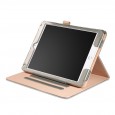 iPad 10.2 (2019 / 2020 / 2021) / iPad Air 3 10.5 (2019) / iPad Pro 10.5 (2017) leren case / hoes grijs incl. standaard met 3 standen