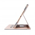 iPad 10.2 (2019 / 2020 / 2021) / iPad Air 3 10.5 (2019) / iPad Pro 10.5 (2017) leren case / hoes grijs incl. standaard met 3 standen