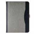 iPad Air 1 / Air 2 / 9.7 (2017 / 2018) leren case / hoes - incl. standaard met 3 standen - Grijs Zwart