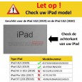Dasaja -  iPad 10.2 inch (2019 / 2020 / 2021) stevige hoes - 360 graden draaibaar – met ingebouwde pen houder - Roze 