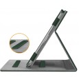 Dasaja -  iPad 10.2 inch (2019 / 2020 / 2021) stevige hoes - met opbergruimte – 3 standen - met pencil houder – Groen 