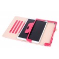 iPad 10.2 (2019 / 2020 / 2021) / iPad Air 3 10.5 (2019) / iPad Pro 10.5 (2017) leren case / hoes roze incl. standaard met 3 standen