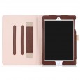 iPad mini 4 / iPad mini 5 leren case / hoes bruin incl. standaard met 3 standen