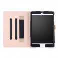 iPad mini 4 / iPad mini 5 leren case / hoes zwart incl. standaard met 3 standen