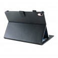 iPad 10.9 (2022) leren hoes / case zwart