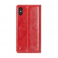 iPhone XS Max rustiek leren boekhoesje rood