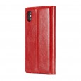 iPhone XS Max rustiek leren boekhoesje rood