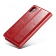 iPhone XS Max rustiek leren boekhoesje rood