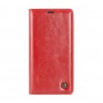 iPhone XS Max rustiek leren boekhoesje rood