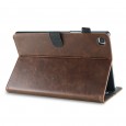 Samsung Galaxy Tab A7 10.4 (2020) leren hoes / case donkerbruin