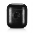 Echt leren AirPod case Uniskull, origineel design, met subtiel ingebouwde hoogwaardige fidget spinner
