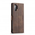 Zacht vintage hoesje / case met 2 kaarthouders en geldsleuf geschikt voor Samsung Galaxy Note 10+ bruin